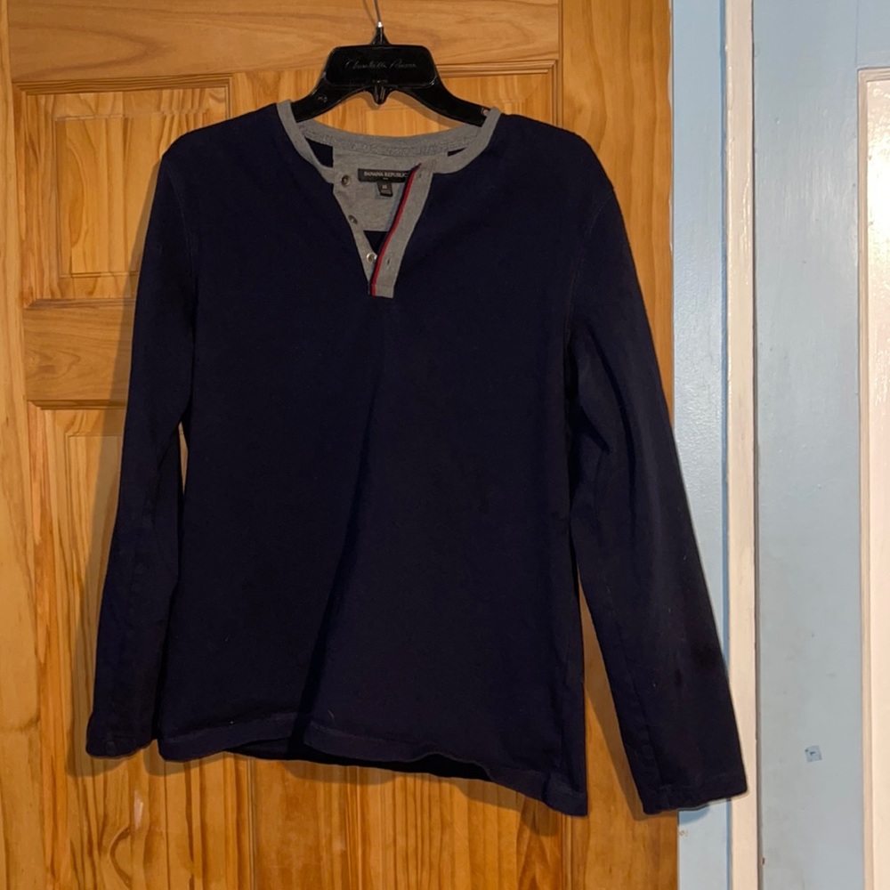 Mens long sleeve banana republic shirt